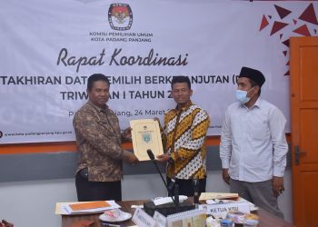 KPU: PDPB Triwulan I, Jumlah Pemilih Padang Panjang Berkurang