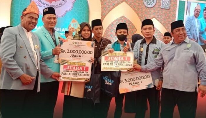 Kafilah Padang Panjang Raih 6 Gelar di Ajang FASI XI Nasional 2022 Palembang