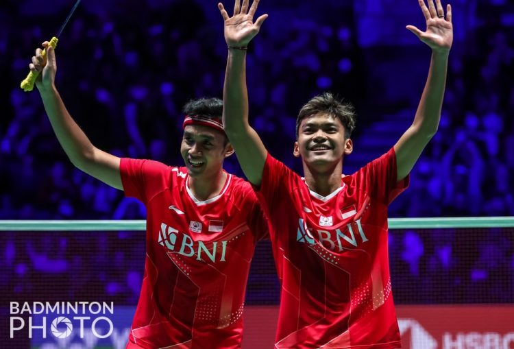 Fikri/Bagas juara All England 2022 usai menang atas Ahsan/Hendra (Foto: Badminton Photo)