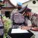 Kapolres Bukittinggi, AKBP Dody Prawiranegara memimpin serah terima jabatan dua perwira pertama Polri di Mapolres Bukittinggi, Kamis (10/3/2022). IST