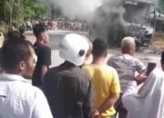 Bus Penumpang ALS Terbakar di Jalinsum Tanjung Lolo