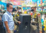 Satpol PP Padang Sita Sound System Cafe yang Membandel Ditertibkan di Atom Center