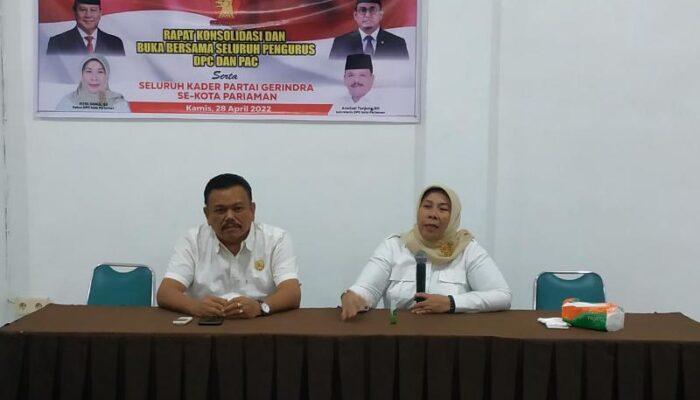 Gerindra Kota Pariaman Siap Menangkan Prabowo Presiden dan Andre Gubernur Sumbar