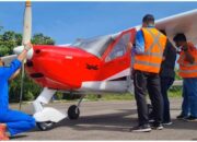 Pesawat Tecnam P92 Lakukan Uji Penerbangan di Lanud Sutan Sjahrir Padang