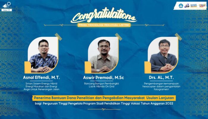6 Dosen ITP Lolos Penerima Dana Penelitian dan Pengabdian Masyarakat Kemendikbud