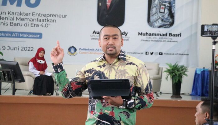 Kuliah Umum di Politeknik ATI Makasar, Wagub Audy Joinaldy: Generasi Milenial Harus Mampu Beradaptasi dengan Kemajuan Iptek