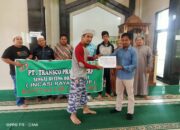 Masjid Taqwa Sungai Betung Koto Baru Kembali Terima Bantuan dari PT Transco Pratama