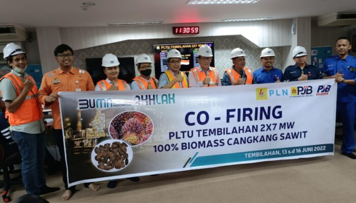 Sukses! PLTU Tembilahan 100 Persen Gunakan Bahan Bakar Cangkang Sawit Pengganti Batu Bara