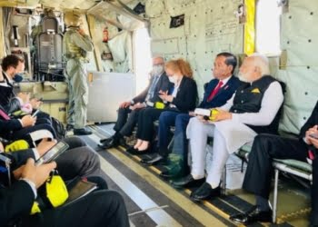 Presiden Jokowi Naik Helikopter Sikorsky CH53 ke Lokasi KTT G7 di Pegunungan Alpen Bavaria Jerman