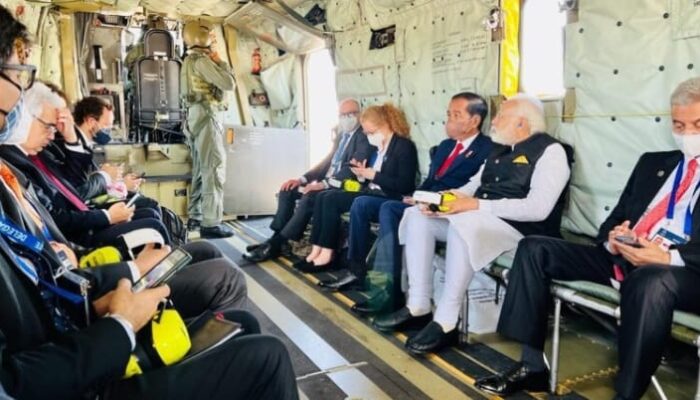 Presiden Jokowi Naik Helikopter Sikorsky CH53 ke Lokasi KTT G7 di Pegunungan Alpen Bavaria Jerman