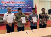 Percepatan Sertifikasi Tanah Wakaf, Kanwil Kemenag dan ATR/BPN Sumbar Teken PKS