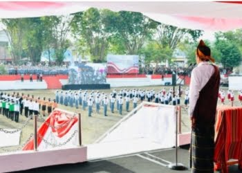 Berpakaian Adat Ende, Presiden Pimpin Upacara Harlah Pancasila 1 Juni 2022