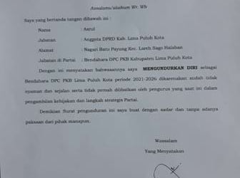 Surat pengunduran diri