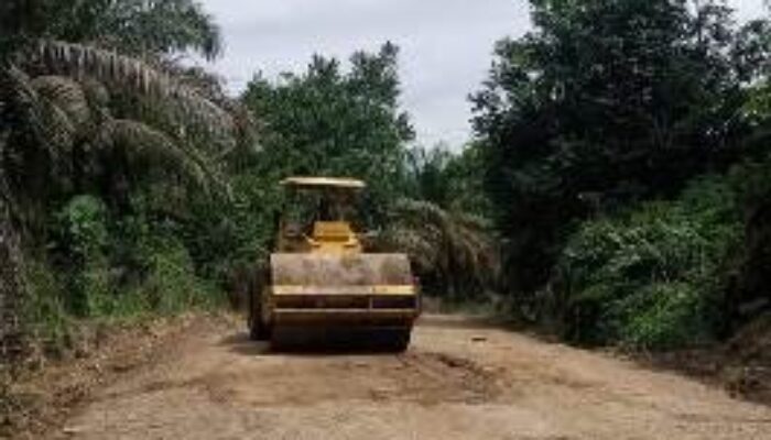 Impian Warga Asam Jujuhan Dikabulkan, PUPR Kabupaten Dharmasraya Aspal Jalan Sepanjang 2,2 Km
