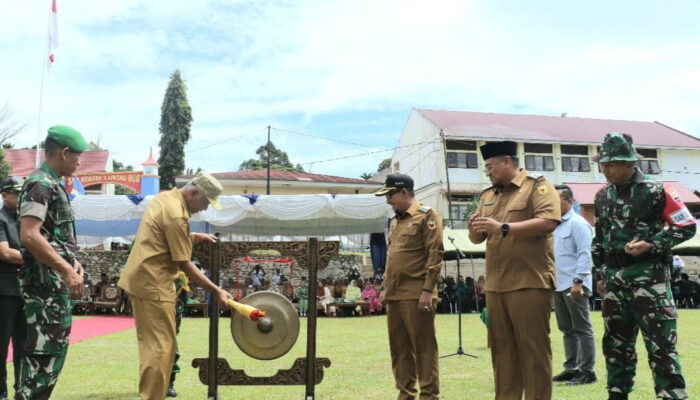 Dibuka Gubernur Sumbar, TMMD ke-114/2022 Bangun Jalan Baru Sepanjang 4.100 Km di Lintau Buo Tanah Datar