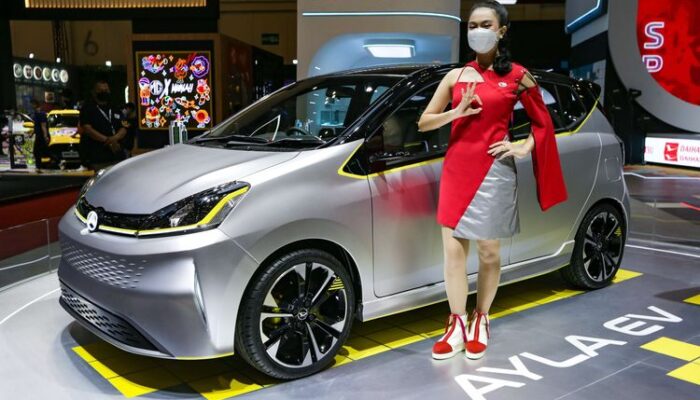 Keren! Mobil  Konsep Daihatsu Ayla Listrik Tebar Pesona di GIIAS 2022 BSD