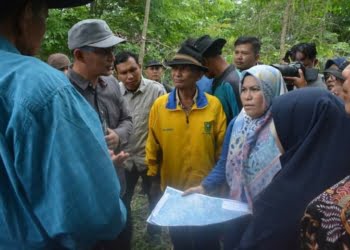 Disaksikan Tim Kemendagri, Tapal Batas Tanah Datar dengan 2 Daerah di Nagari Simawang Diukur Ulang