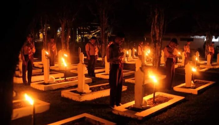 Apel Kehormatan dan Renungan Suci di TMP Kusuma Sakti Padang Panjang Berlangsung Khidmat