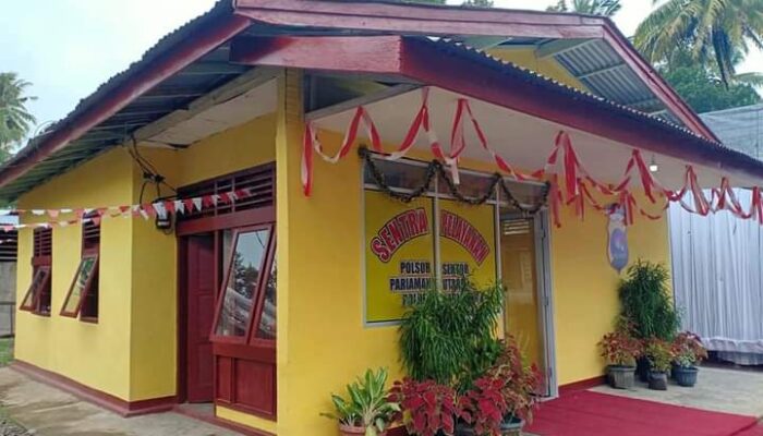 Diresmikan Walikota Genius Umar, Kini Desa Sikapak Barat Pariaman Punya Kantor Polisi