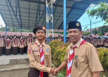 Peringati Hapram ke-61, Hari Ini Siswa MTsN 6 Padang Upacara Bendera Berpakaian Pramuka