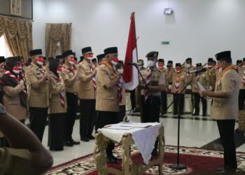 Ketua Kwarnas Pramuka Budi Waseso Lantik Mahyeldi Sebagai Ketua Mabida dan Audy Joinaldy Ketua Kwarda Sumbar 2022-2027