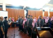 Wabup Sijunjung Iraddatillah Lantik Pengurus MKKS Tingkat SMP Periode 2022-2025