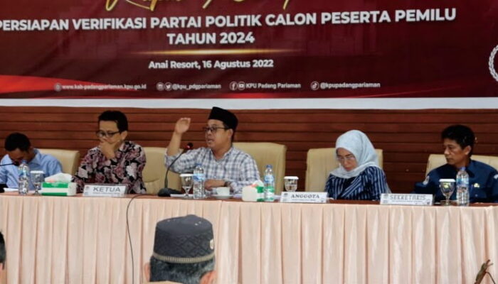 KPU Padang Pariaman Matangkan Persiapan Verifikasi Partai Politik Calon Peserta Pemilu