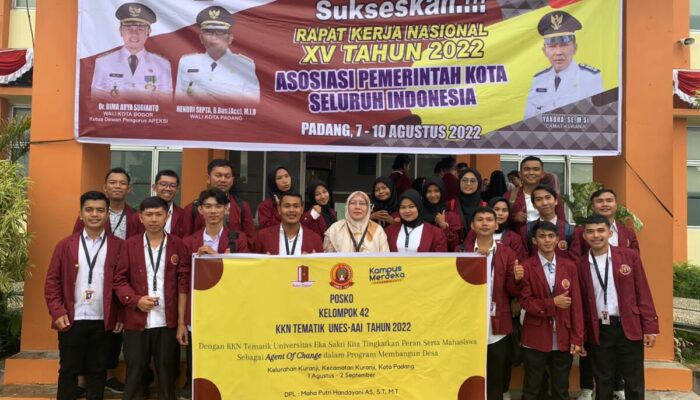 Camat Kuranji Terima 43 Mahasiswa KKN Tematik Unes Padang