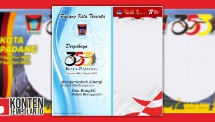 Yuk..! Ramaikan “Selamat HUT Kota Padang ke-353”, Klik Link Twibbon Gratis Berikut