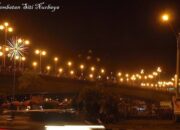 Cantik! Tak Hanya Tugu, Jembatan di Kota Padang Kini Bersinar Warna-warni di Malam Hari