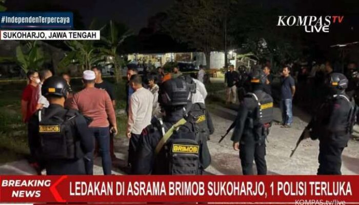BREAKINGNEWS: Ledakan Bom di Asrama Polisi Telukan Sukoharjo, Sumber dari Kiriman Paket