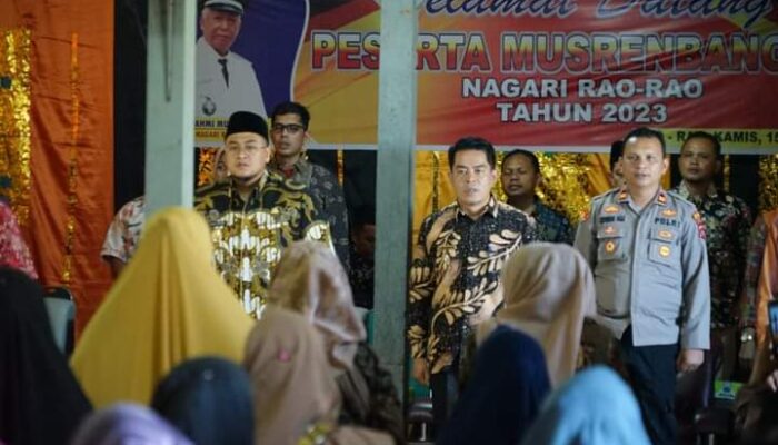 Musrenbang RKP 2023 Nagari Rao-rao, Wabup Tanah Datar Ingatkan Pembangunan Betul-betul Kebutuhan Masyarakat