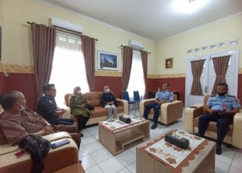 Jalin Sinergitas, Harian Haluan Silaturahmi ke Danlanud Sutan Syahrir Padang