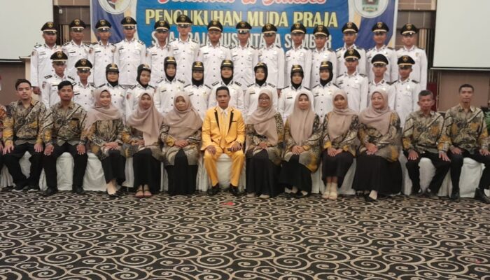 SMA Praja Nusantara Sumbar Kukuhkan Muda Praja di Pangeran Beach Hotel Padang