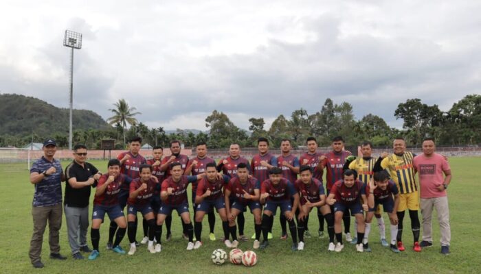 Laga Uji Coba, POP Polres Sijunjung FC Menang Tipis Atas POP Polres Lima Puluh Kota FC