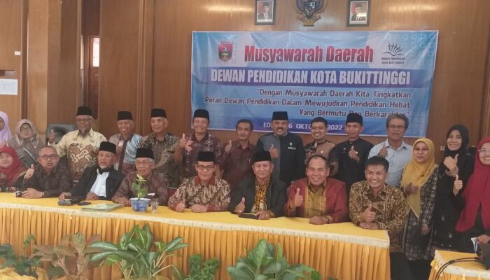 Musda Dewan Pendidikan Bukittinggi Tetapkan 24 Calon Pengurus