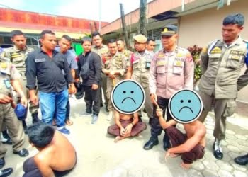 Belum Sempat Beraksi, Puluhan Pelajar SMP Ini Lari Terbirit-birit Saat Mengetahui Pol PP Datang