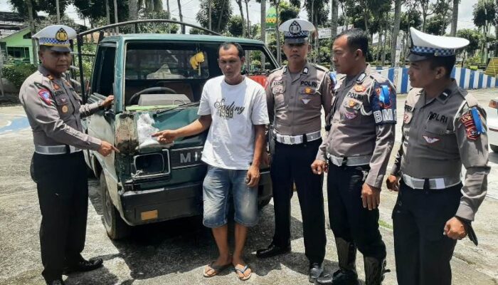 Kurang dari 24 Jam, Satlantas Polres Agam Amankan Pelaku Tabrak Lari di Jorong Pasar Durian
