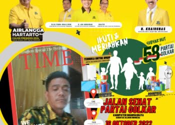 Besok Bagi-Bagi Doorprize, Partai Golkar Dharmasraya Gelar Jalan Santai Bersama Masyarakat