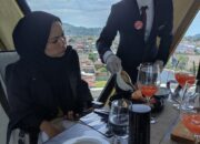 Berkonsep Mewah dan Berkelas, The Atmosphere Sky Lounge di Santika Premiere Padang Resmi Dibuka