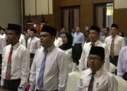 42 Panwaslucam se-Kabupaten Tanah Datar Dilantik, Hamdan: Diminta Jaga Koordinasi dengan Unsur Forkopimca