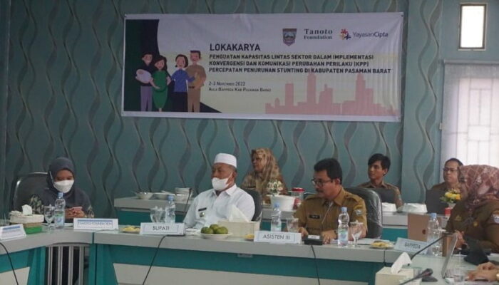Pemkab Pasaman Barat Bersama Tanoto Foundation dan Yayasan Cipta Tekan Angka Stunting