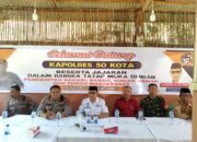 Kunjungi Nagari Tarantang, Kapolres Limapuluh Kota Apresiasi Kekompakan Masyarakat Jaga Trantib