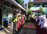 PJR III Ditlantas Polda Sumbar Ajak Murid SD Tertib Lalu Lintas