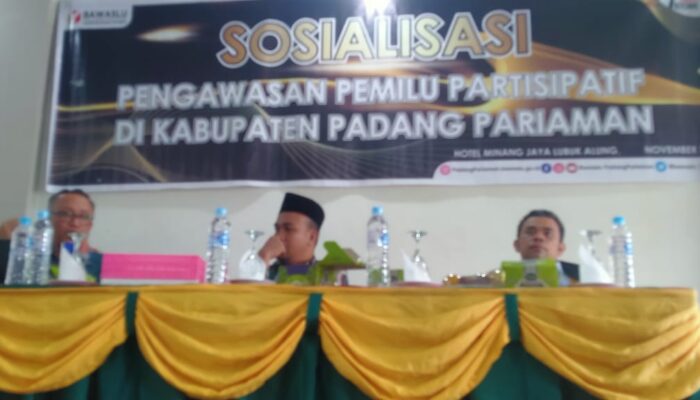 Sosialisasi Pemilu Partisipatif, Bawaslu Padang Pariaman Rangkul Seluruh Stakeholder
