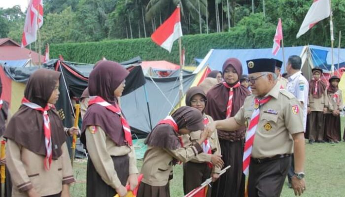 Ratusan Pramuka Siaga Ikuti Jamran di Desa Kubang Tangah Sawahlunto