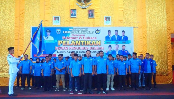DPD KNPI Pasaman Barat Dilantik, Tri Tegar Marunduri Jadi Ketua