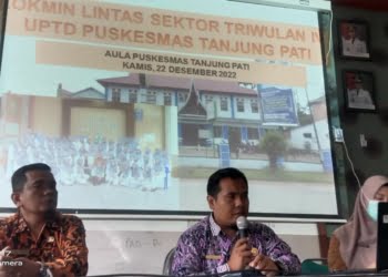 Bahas Kinerja Triwulan IV, Puskesmas Tanjung Pati Gelar Lokmin Lintas Sektor