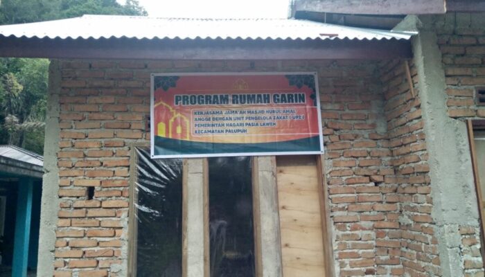 Program Pembangunan Rumah Garin, Nagari Pasia Laweh Bakal Terapkan Setiap Jorong