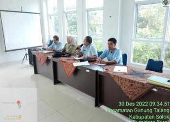 Tingkatkan SDM dan Pembangunan, Kecamatan Gunung Talang Lakukan Evaluasi APB Nagari